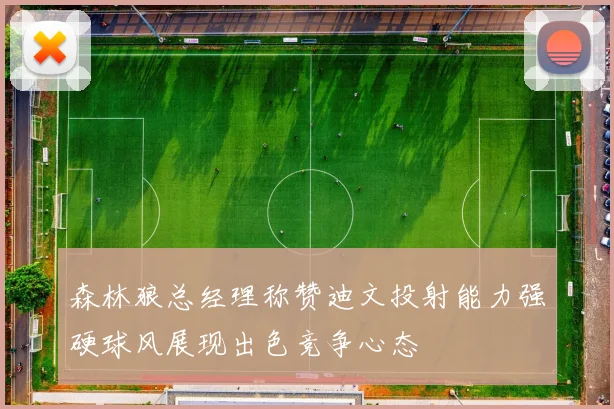 森林狼总经理称赞迪文投射能力强硬球风展现出色竞争心态